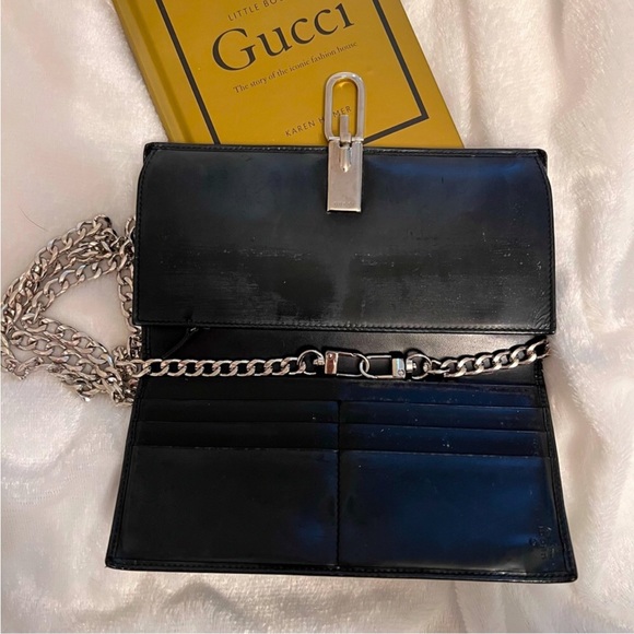 RARE GUCCI LEATHER CLIP WOC - Picture 3 of 8